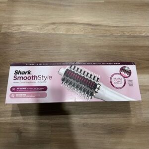 Shark HT202 SmoothStyle Heated Comb + Blow Dryer Brush, Dual Mode All Hair Types